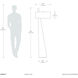 Obelisk 63 inch 9.00 watt Dark Walnut Floor Lamp Portable Light